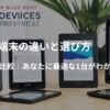 Kindle端末の違いと選び方のイメージ画像。